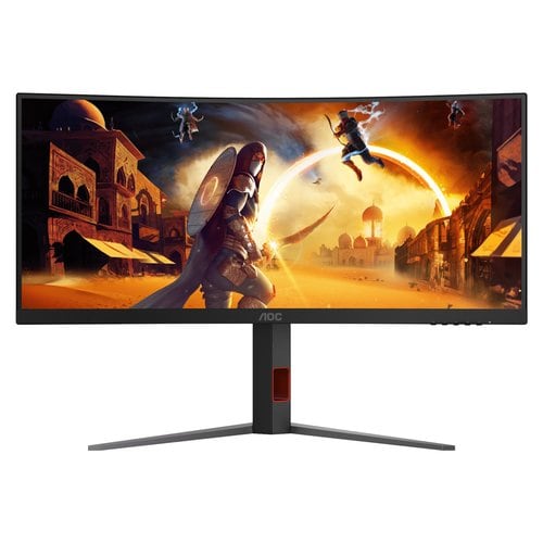 AOC CU34G4Z 34in 240Hz WQHD Fast VA Gaming Monitor 3440 x 1440 21:9 0.3ms 80m:1 Smart Contrast 400 Nits DP/HDMI HDR400 Tilt/Swivel/Height VESA 100x100mm AOC CU34G4Z 34in 240Hz WQHD Fast VA Gaming Monitor 3440 x 1440 21:9 0.3ms 80m:1 Smart Contrast 400 Nits DP/HDMI HDR400 Tilt/Swivel/Height VESA 100x100mm